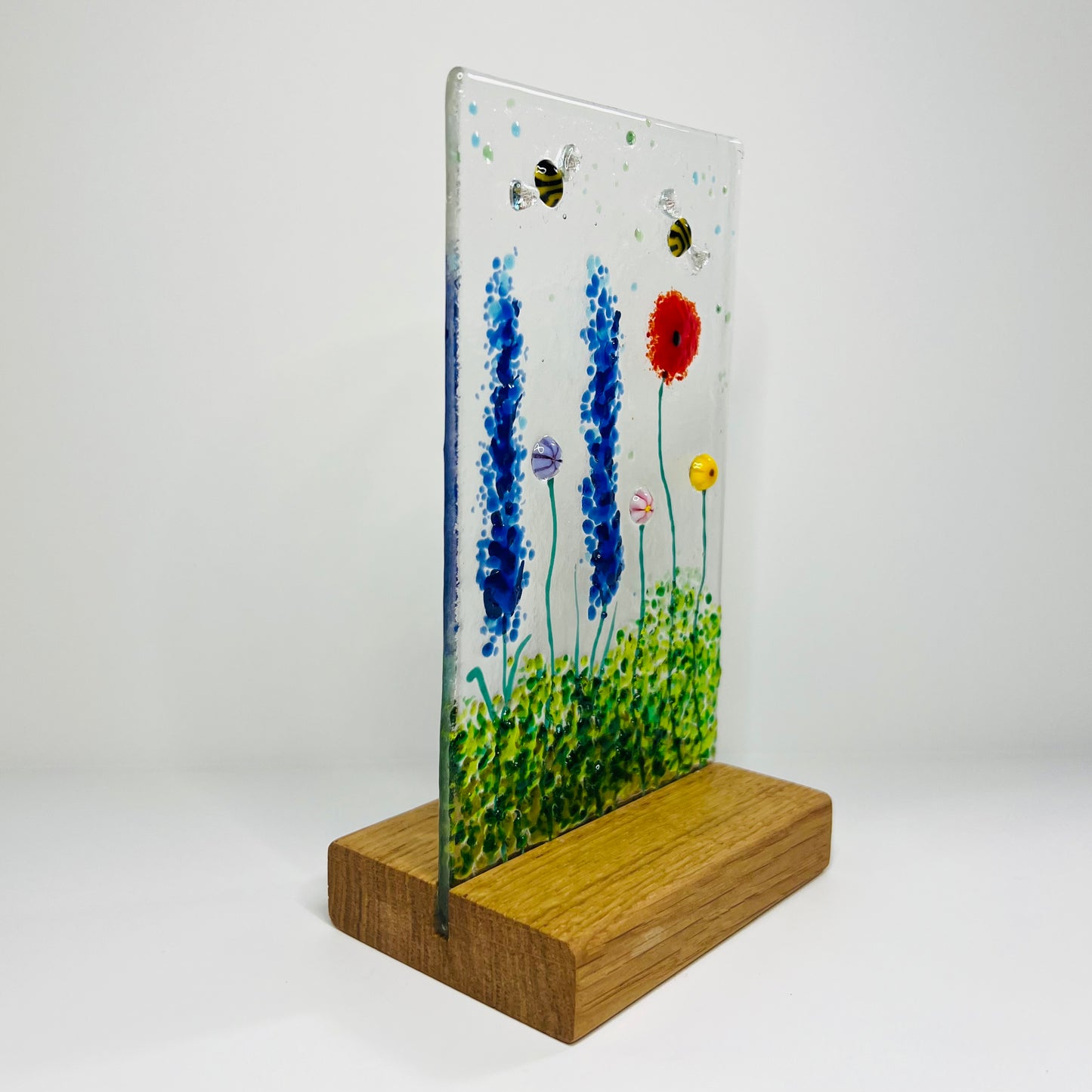Multicolour Flowers Glass Panel (Medium)