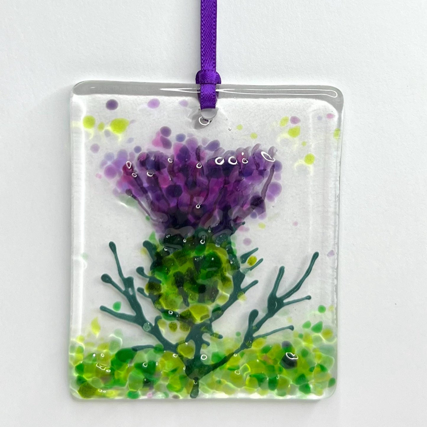 Happy 40th Birthday card with detachable handmade glass keepsake