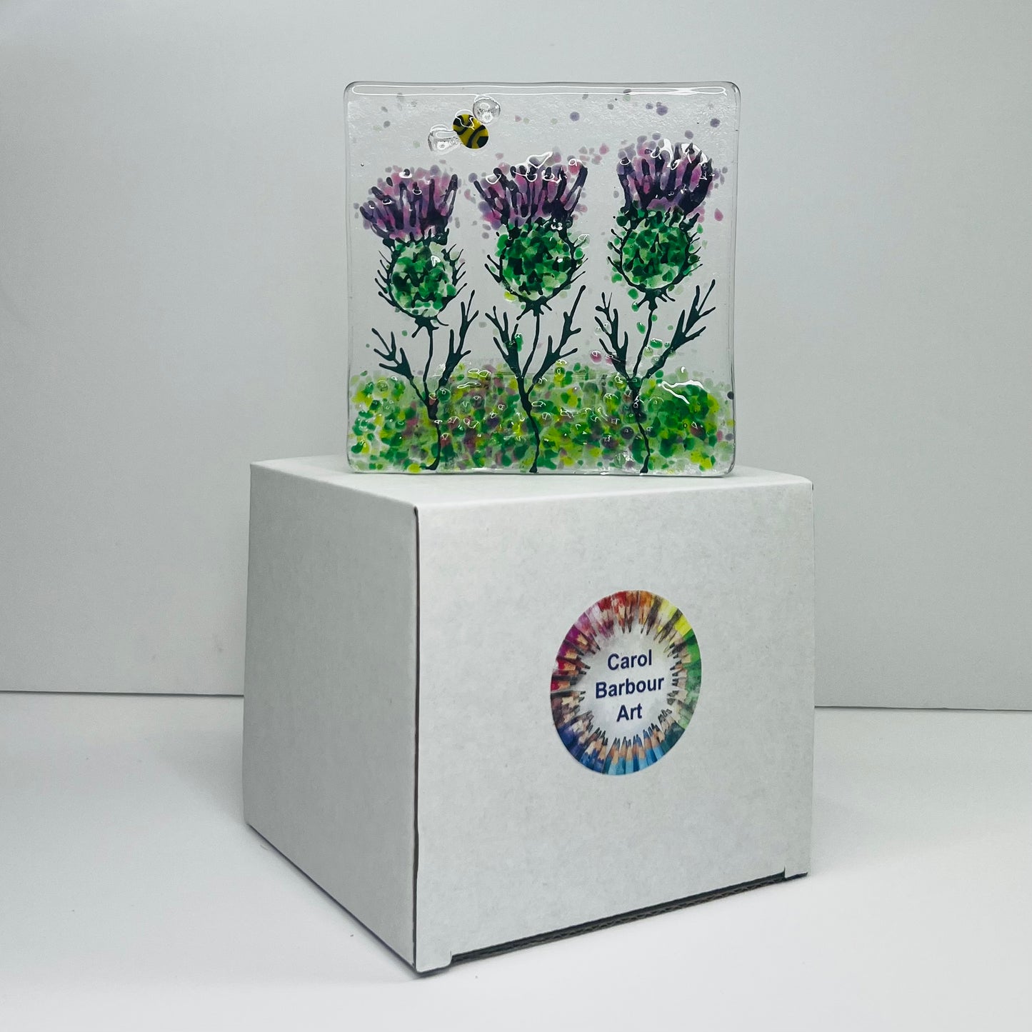 Thistle and Bee Tealight Holder