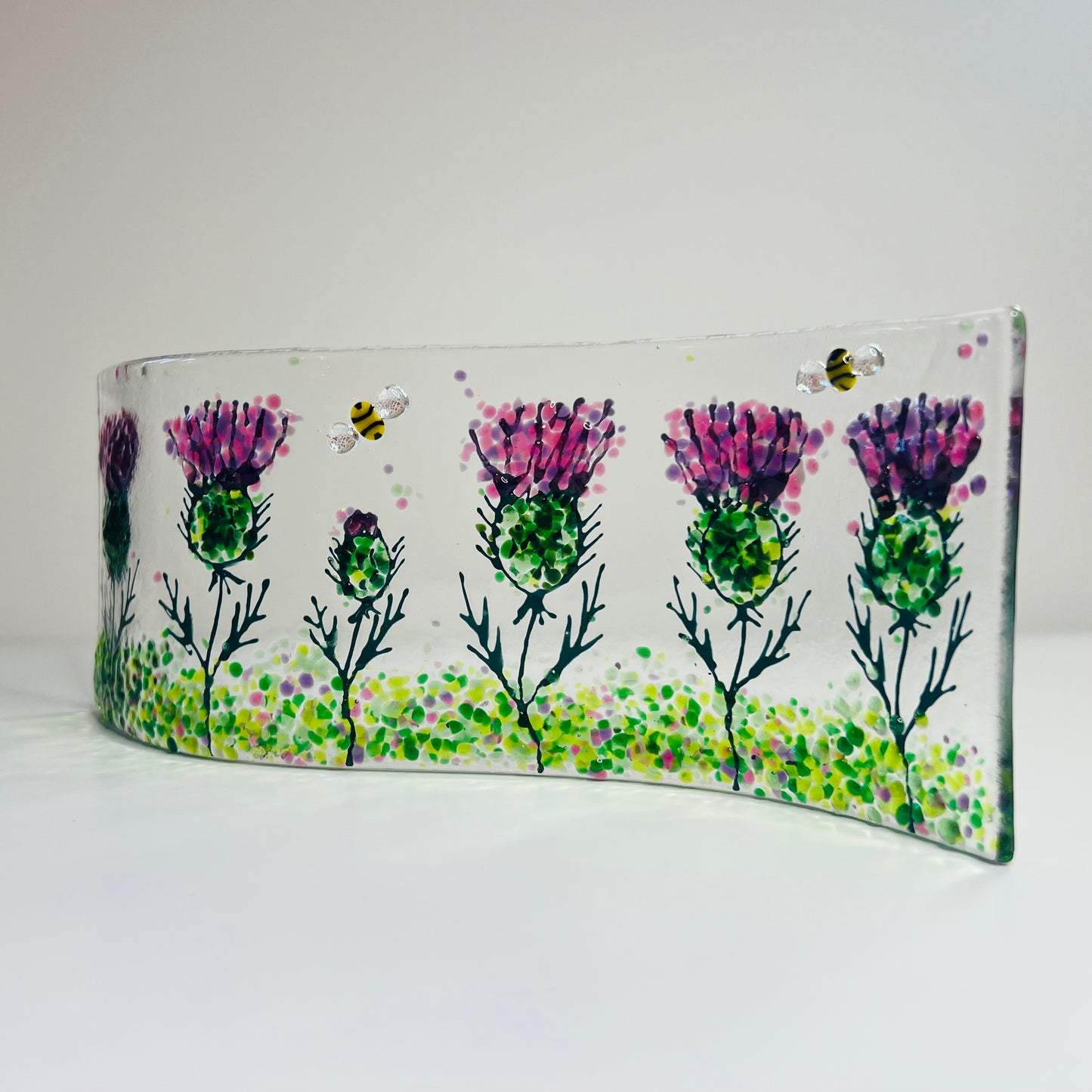 Glass Wave - Thistles and Bees