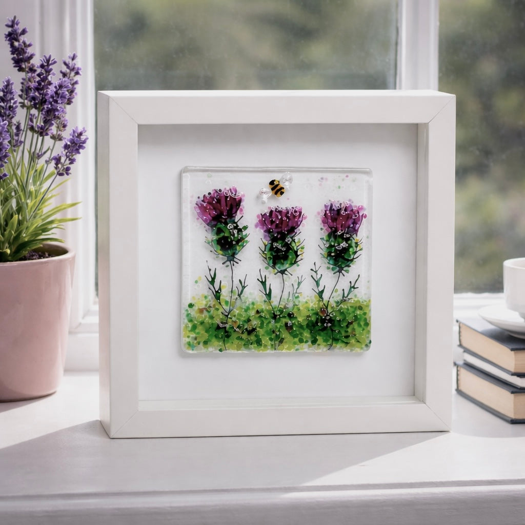 Thistle and Bee square picture
