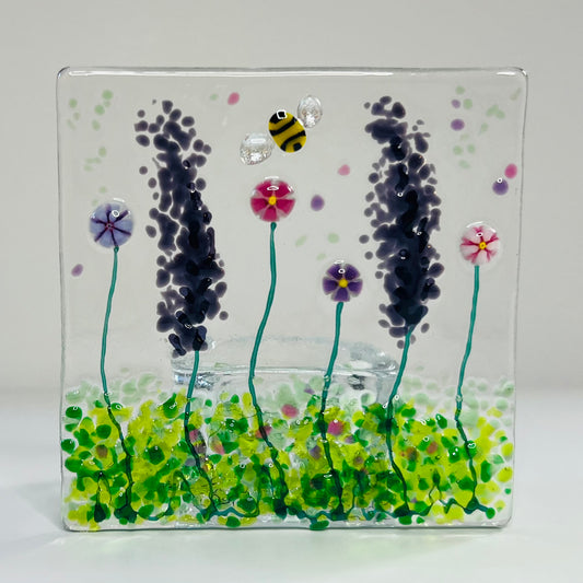 Pink Flowers Tealight Holder