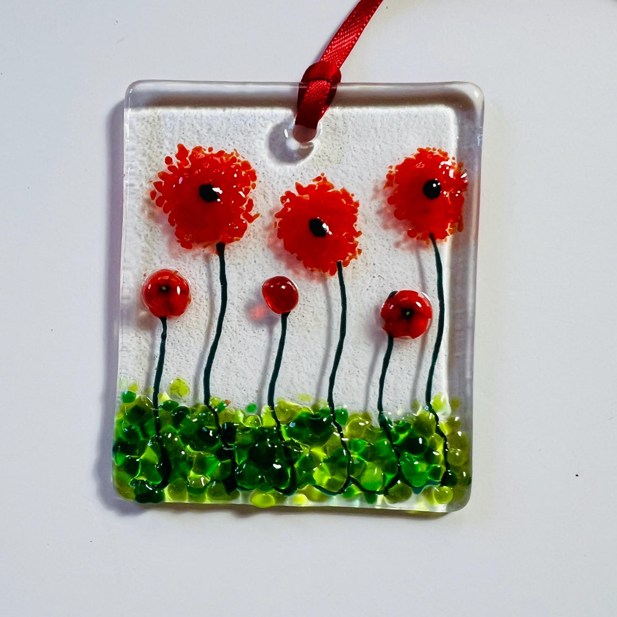 Small Glass Keepsake Gift – Floral Keepsake, Wedding Favours or Memorial