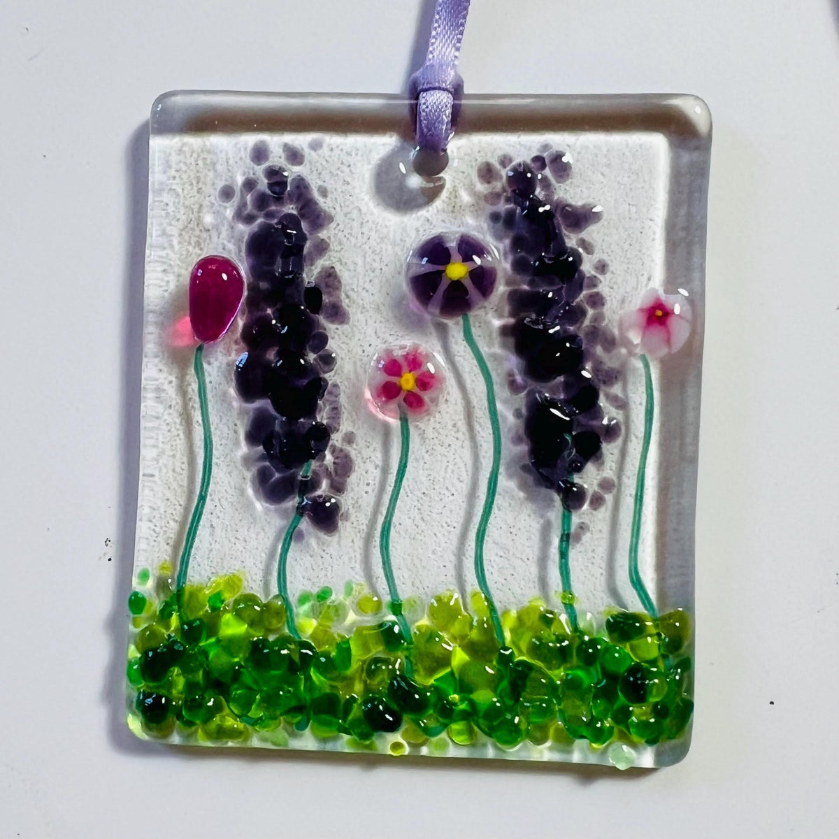 Small Glass Keepsake Gift – Floral Keepsake, Wedding Favours or Memorial